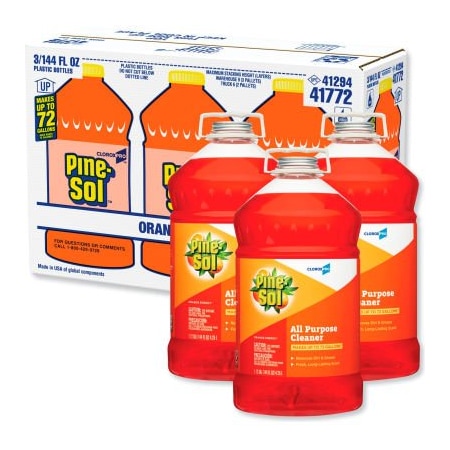 CLOROX Pine-Sol¬Æ All-Purpose Cleaner, Orange Energy, 144 Oz. Bottle, 3/Carton 41772CT